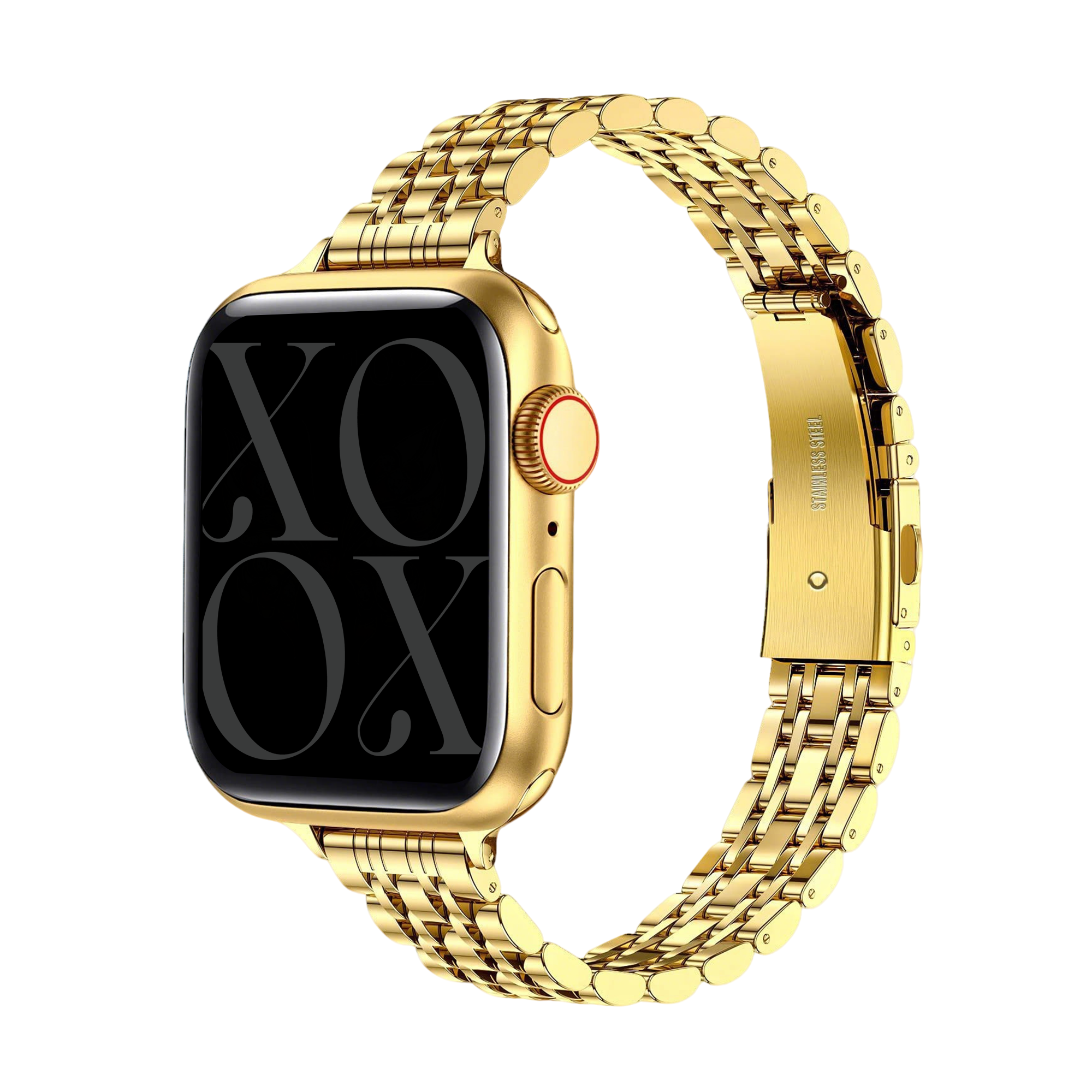 xoxo Wildhearts Apple Watch stalen bandje 'slim' (goud) - 38/40/41/42mm