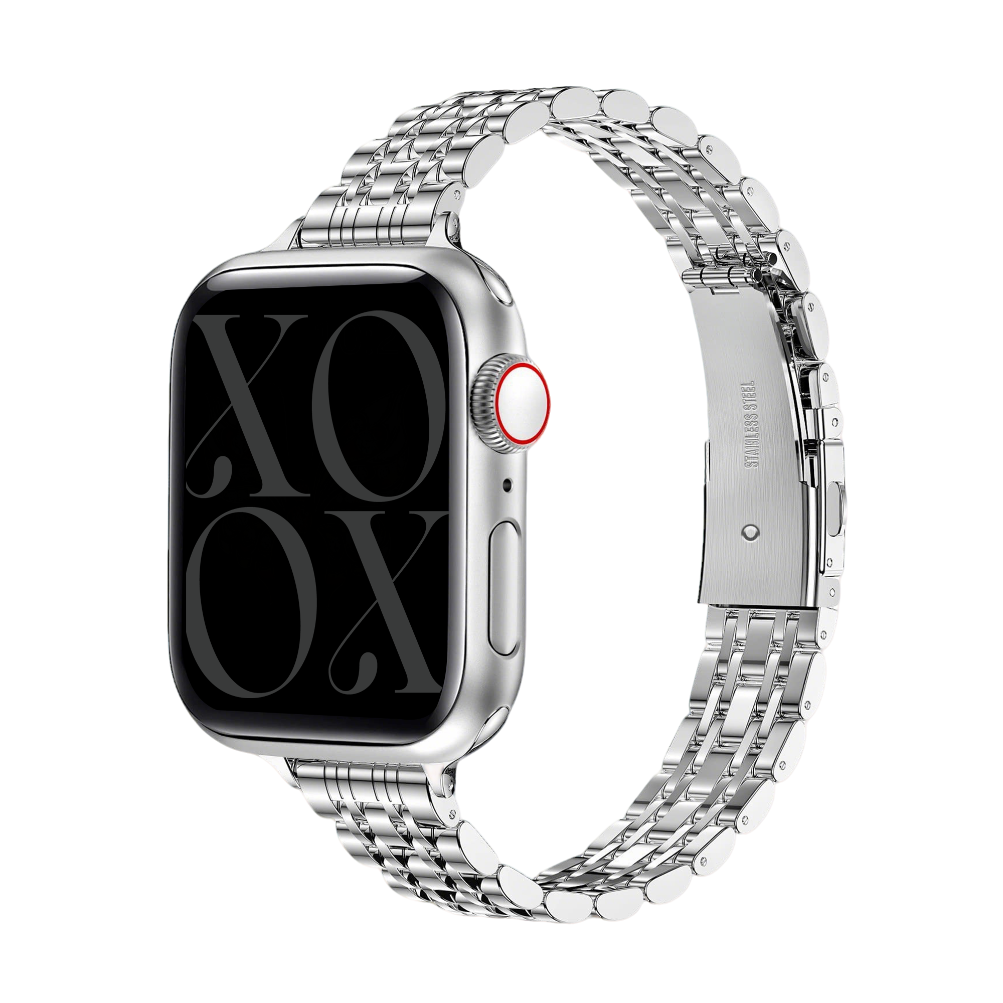 xoxo Wildhearts Apple Watch stalen bandje 'slim' (zilver) - 38/40/41/42mm