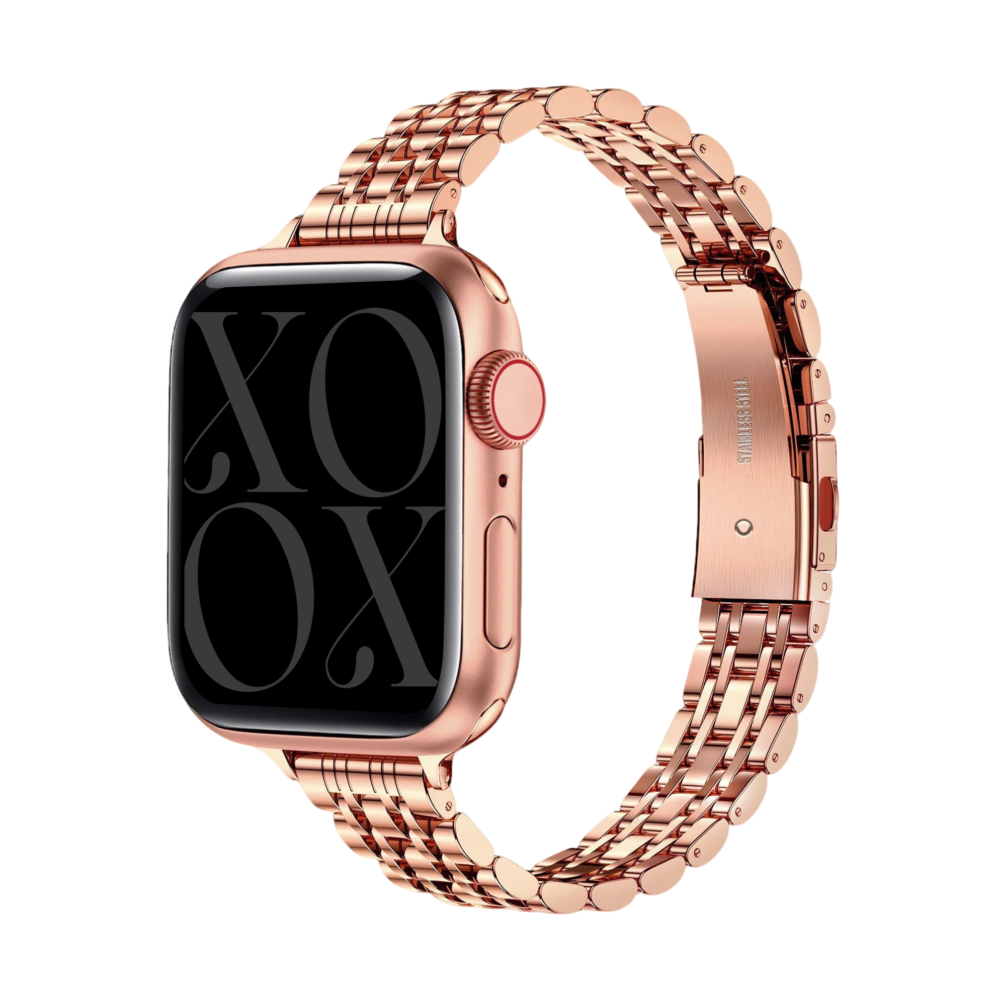 xoxo Wildhearts Apple Watch stalen bandje 'slim' (rosé goud) - 38/40/41/42mm