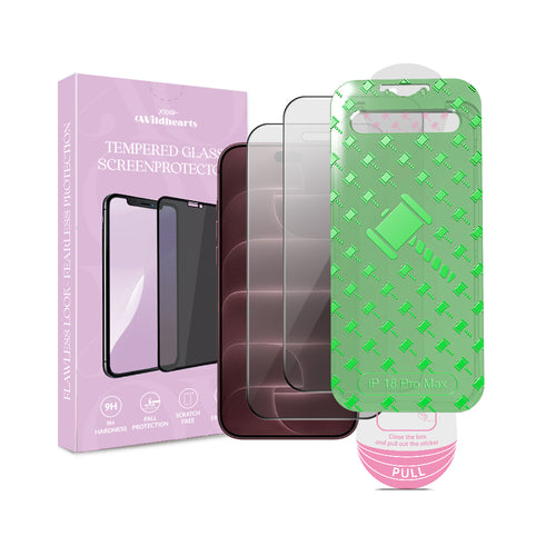 Tempered Glass Privacy screenprotector with frame (2-Pack) - iPhone 18 Pro