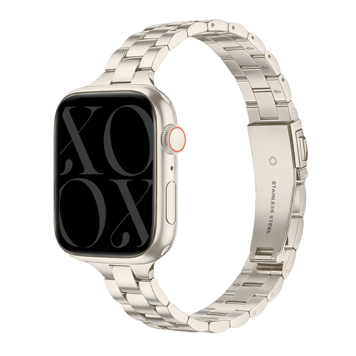 xoxo Wildhearts Apple Watch fijn stalen bandje (sterrenlicht) - 38/40/41/42mm