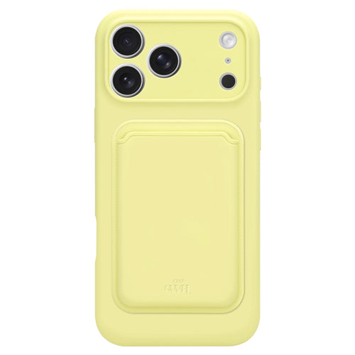 Silicone case with MagSafe Wallet (Yellow) - iPhone 17 Pro