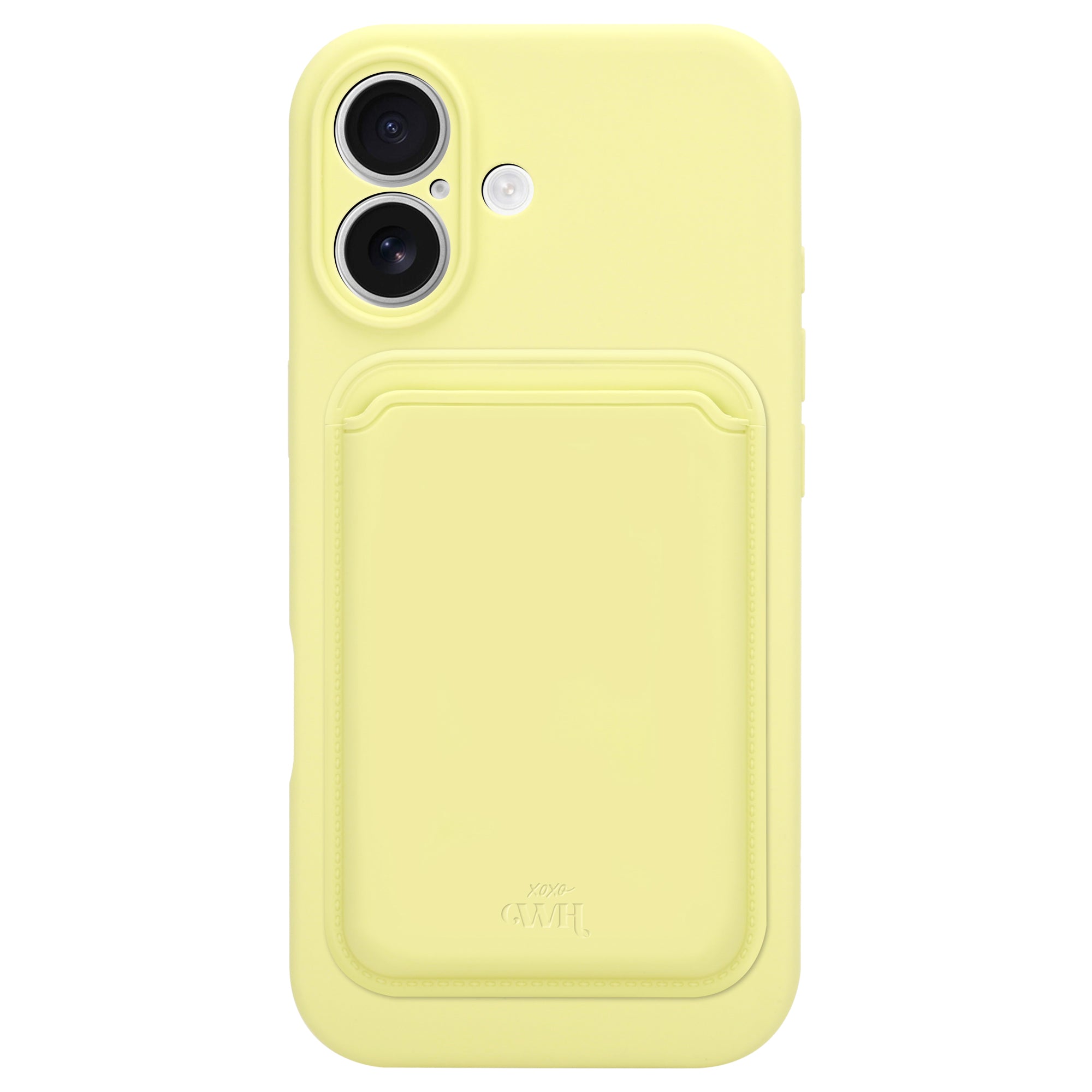 Silicone case with MagSafe Wallet (Yellow) - iPhone 16