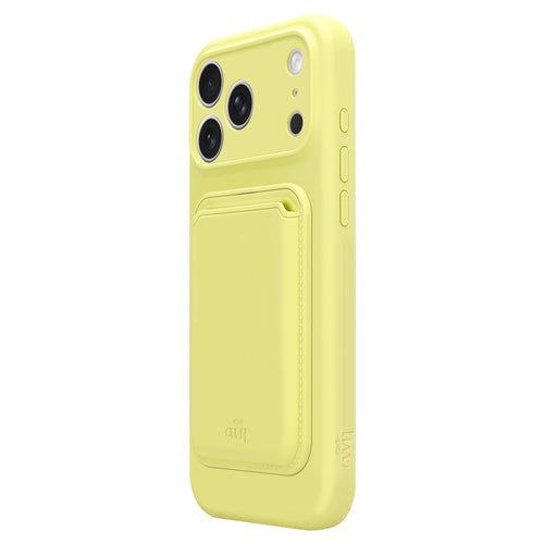 Silicone case with MagSafe Wallet (Yellow) - iPhone 17 Pro
