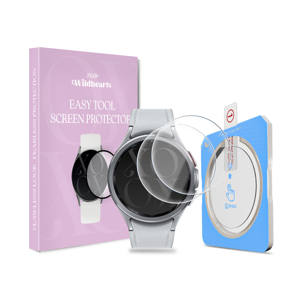 xoxo Wildhearts Samsung Galaxy Watch 6 Classic - 47mm screenprotector one-click tool (glas)