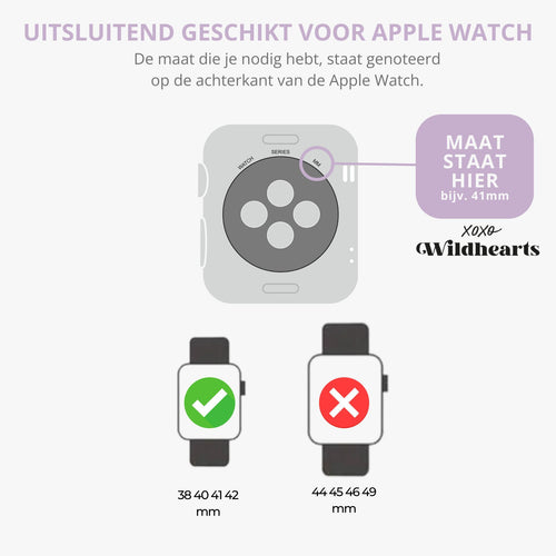 xoxo Wildhearts - xoxo Wildhearts Bundel Zwart - 2x Luxe band geschikt voor Apple Watch bandje - Series 1/2/3/4/5/6/7/8/9/10/SE - Maat: 38 mm / 40 mm / 41 mm / 42 mm - Milanese band en Siliconen band met Luipaard Patroon - iWatch bandje - Horlogeband - Zwart