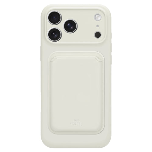 Silicone case with MagSafe Wallet (Beige) - iPhone 17 Pro