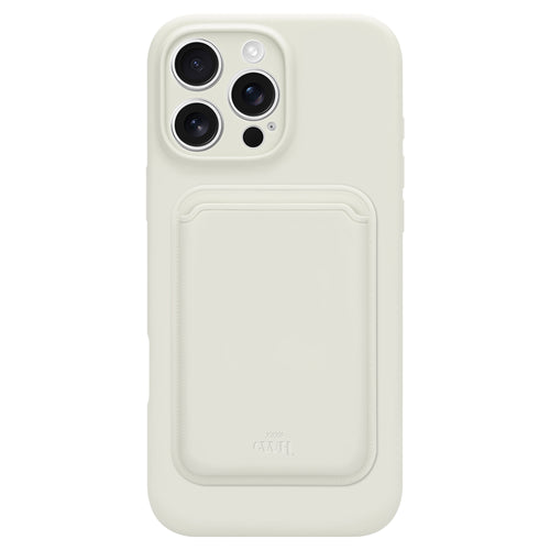 Silicone case with MagSafe Wallet (Beige)