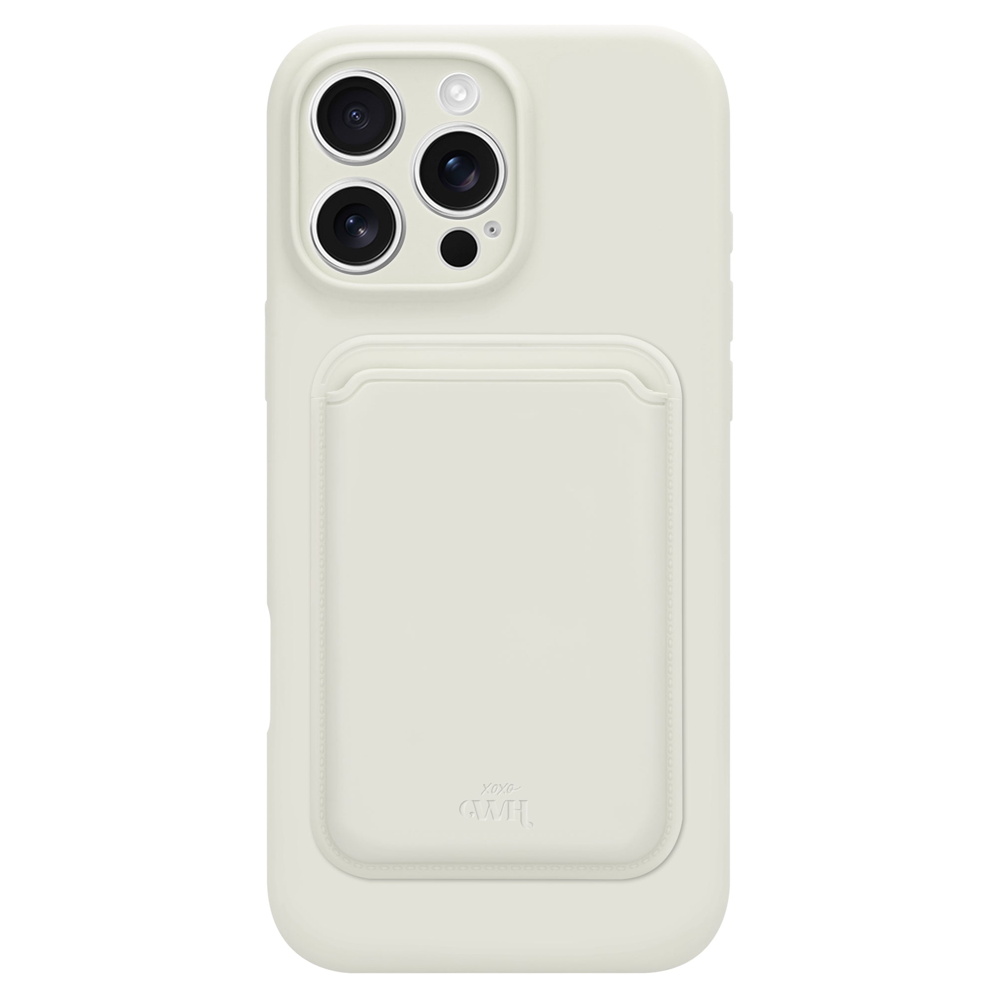 Silicone case with MagSafe Wallet (Beige)