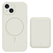 Silicone case with MagSafe Wallet (Beige) - iPhone 14