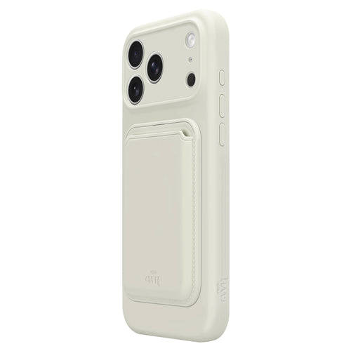Silicone case with MagSafe Wallet (Beige) - iPhone 17 Pro