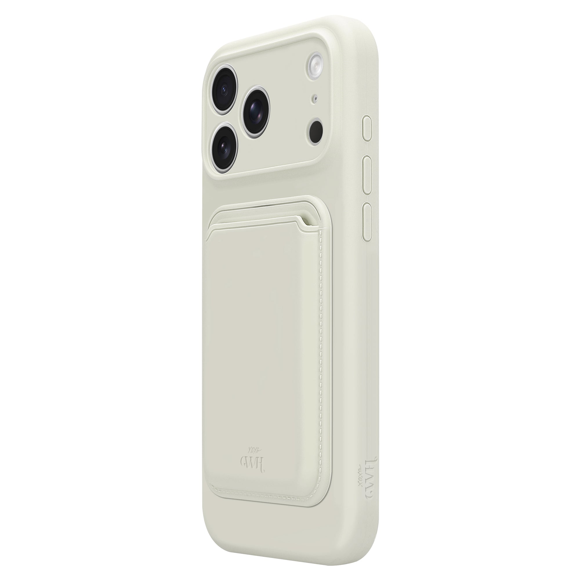 Silicone case with MagSafe Wallet (Beige) - iPhone 17 Pro