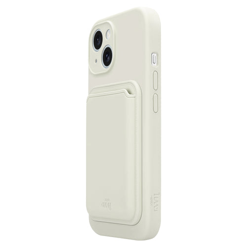 Silicone case with MagSafe Wallet (Beige) - iPhone 14