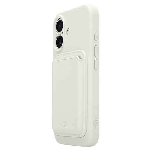 Silicone case with MagSafe Wallet (Beige) - iPhone 16