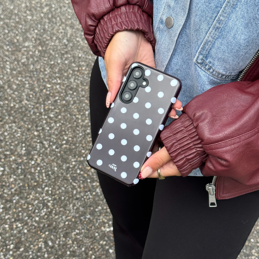 xoxo Wildhearts Polka Dots (Black) - Samsung Galaxy S23