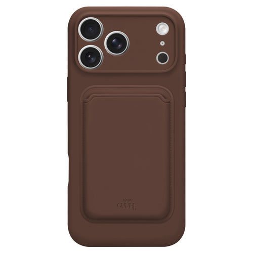 Silicone case with MagSafe Wallet (Brown) - iPhone 17 Pro