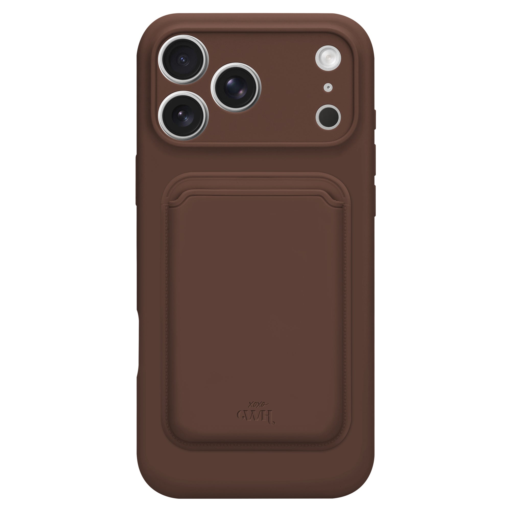 Silicone case with MagSafe Wallet (Brown) - iPhone 17 Pro