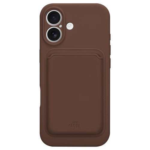 Silicone case with MagSafe Wallet (Brown) - iPhone 16