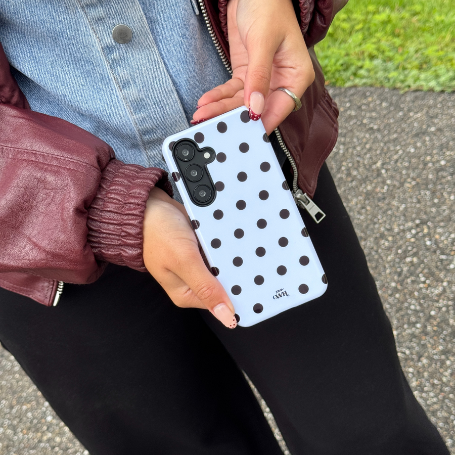 Polka Dots (White) - Samsung Galaxy S25 Ultra