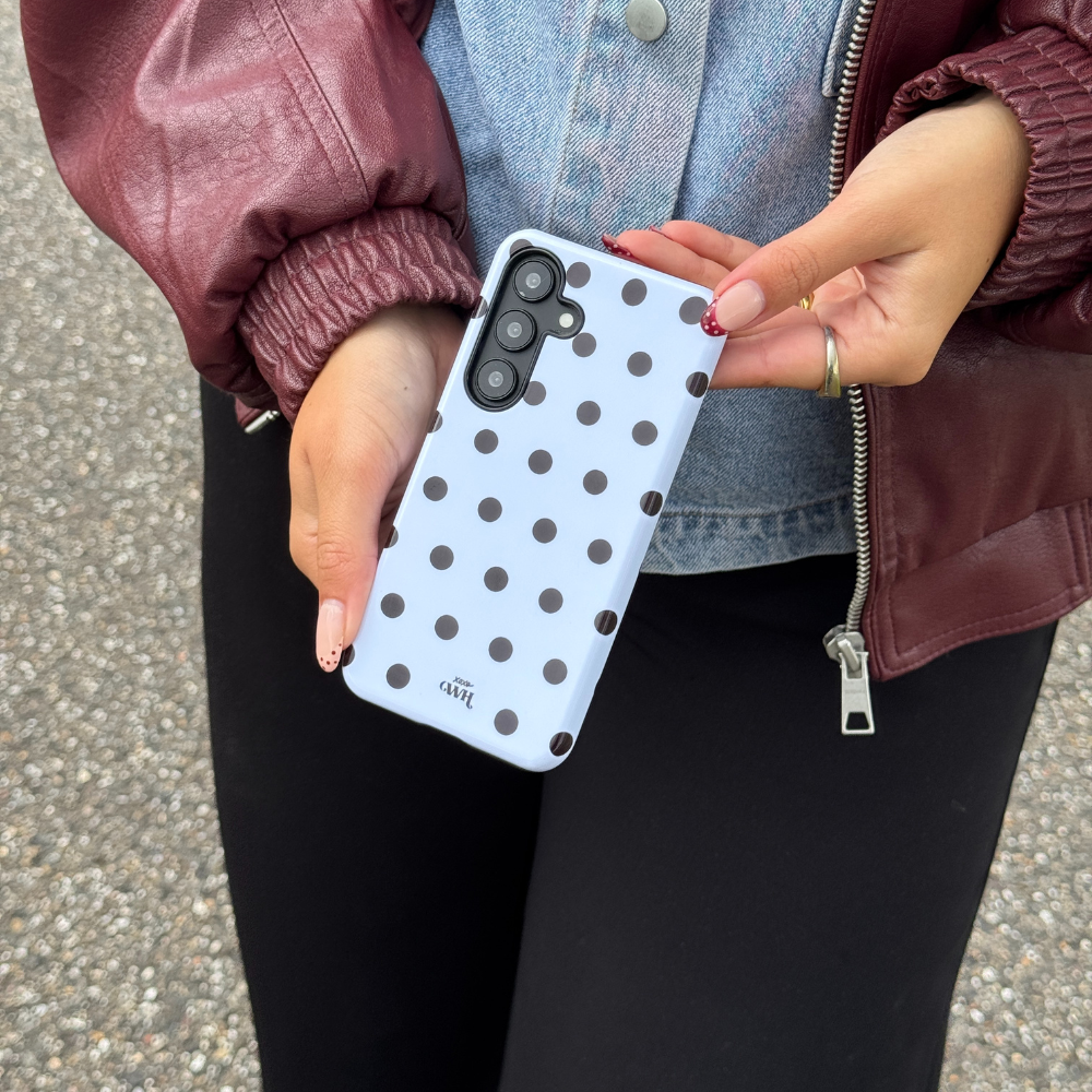 xoxo Wildhearts Polka Dots (White) - Samsung Galaxy S25