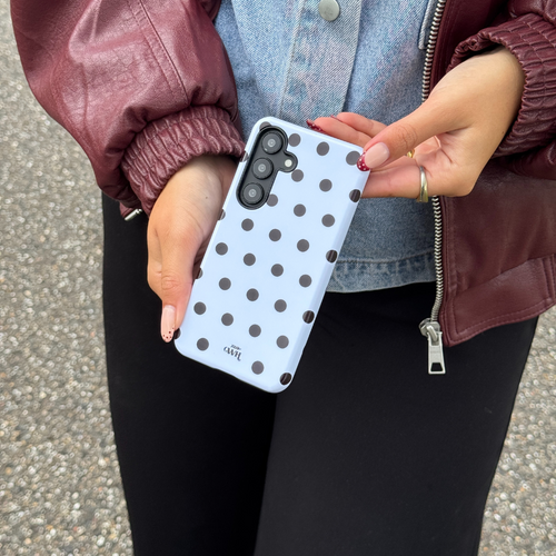 xoxo Wildhearts Polka Dots (White) - Samsung Galaxy S23 Ultra