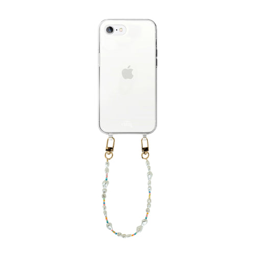 xoxo Wildhearts - iPhone 7/8/SE 2020/2022 - Beachy Vibes Transparant Cord Case - Short Cord