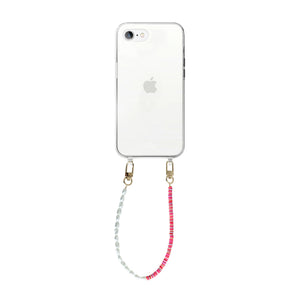 xoxo Wildhearts - iPhone 7/8 Plus - Island Girl Transparant Cord Case - Short Cord