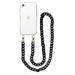 iPhone 7/8/SE 2020/2022 - Marble Black Transparant Cord Case - Long Cord