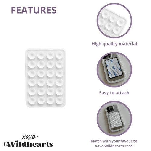 xoxo Wildhearts - Stick On Me Square - White