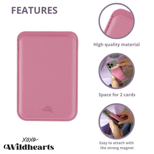 xoxo Wildhearts - MagSafe Wallet (Pink)
