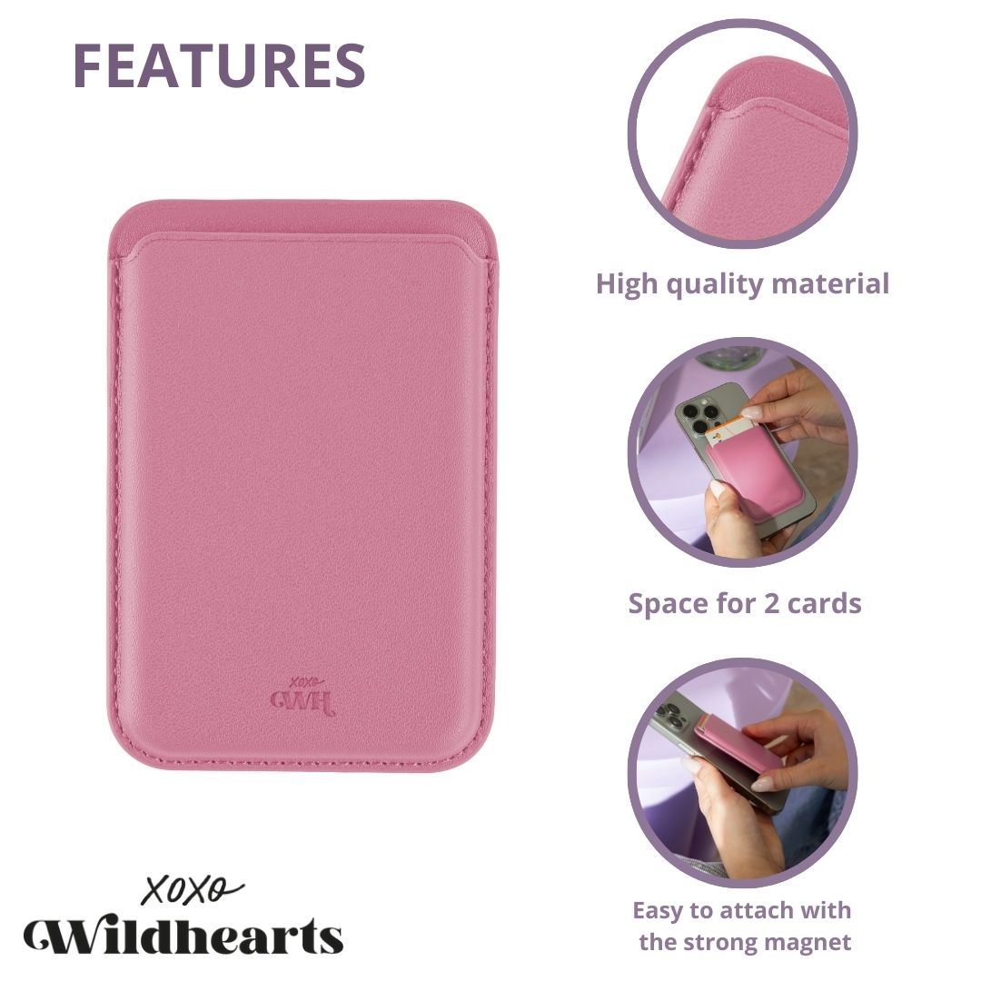xoxo Wildhearts - MagSafe Wallet (Pink)