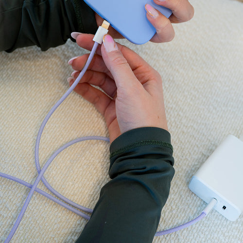 xoxo Wildhearts - USB-C to Lightning cable - 1 Meter (purple)