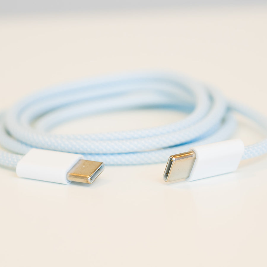 USB-C to USB-C cable - 1 Meter (blue)