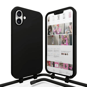 xoxo Wildhearts - iPhone 16 - Forever Black Cord Case