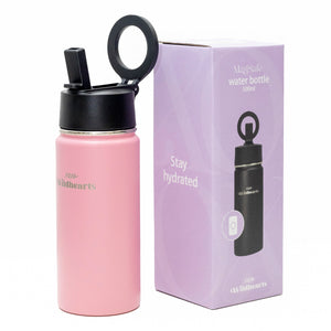 xoxo Wildhearts Water Bottle with MagSafe Ring - 500ml - 16oz (Pink)
