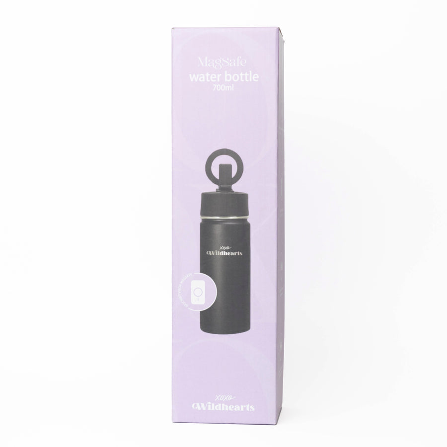 xoxo Wildhearts Water Bottle with MagSafe Ring - 700ml - 25oz (Pink)