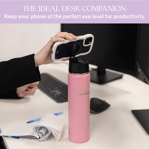 xoxo Wildhearts Water Bottle with MagSafe Ring - 700ml - 25oz (Pink)