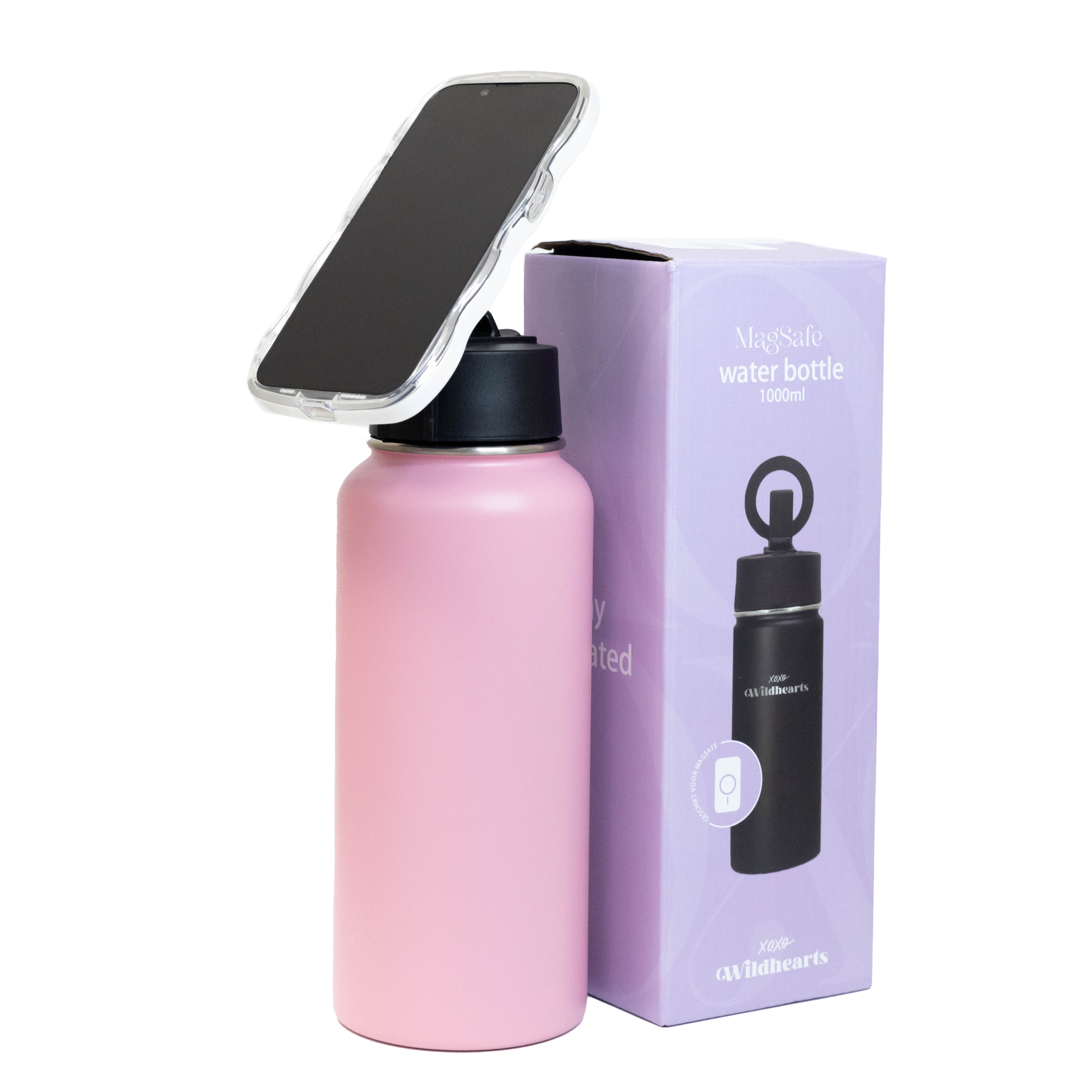 xoxo Wildhearts Water Bottle with MagSafe Ring