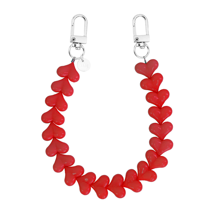 xoxo Wildhearts - Funky Hearts Charm Cord (red)
