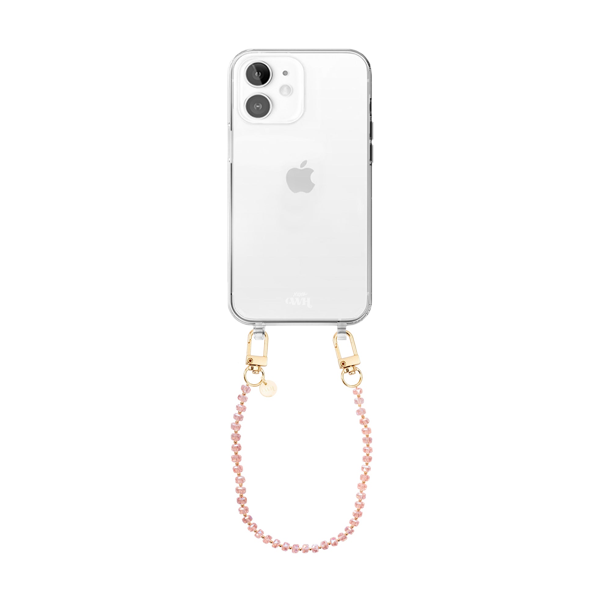 xoxo Wildhearts iPhone 11 - Crystal (Pink) Transparant Cord Case