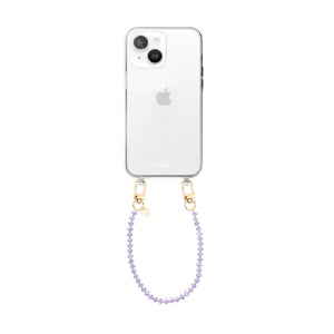 xoxo Wildhearts iPhone 14 - Crystal (Purple) Transparant Cord Case