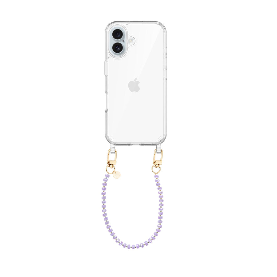 iPhone 17 - Crystal (Purple) Transparant Cord Case