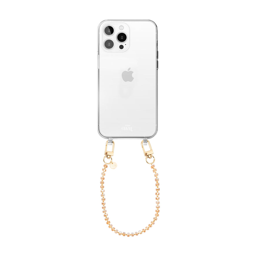 xoxo Wildhearts Crystal (Brown) Transparant Cord Case