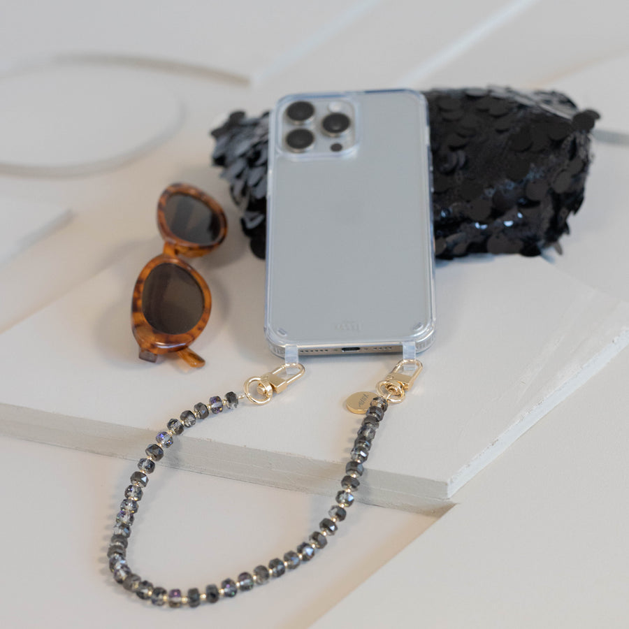 iPhone 17 Pro Max - Crystal (Black) Transparant Cord Case