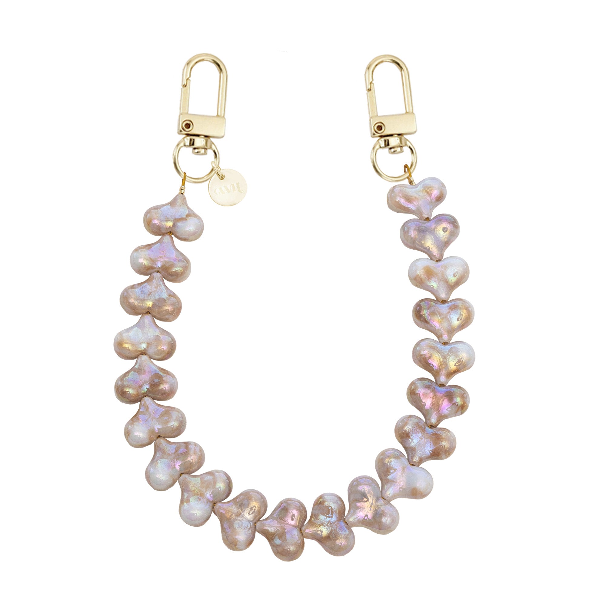 xoxo Wildhearts Funky Hearts Charm Cord (Champagne Pearl)