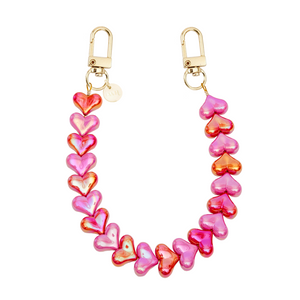 xoxo Wildhearts Funky Hearts Charm Cord (Pink & Red Metallic)