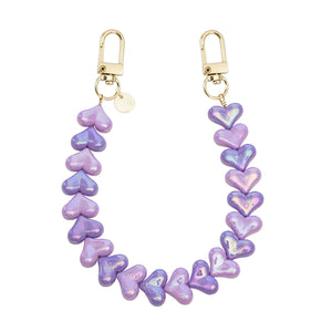 xoxo Wildhearts Funky Hearts Charm Cord (Pink & Purple Metallic)