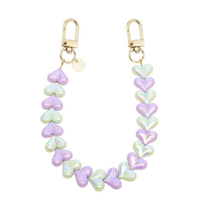 xoxo Wildhearts Funky Hearts Charm Cord (Purple & Green Metallic)