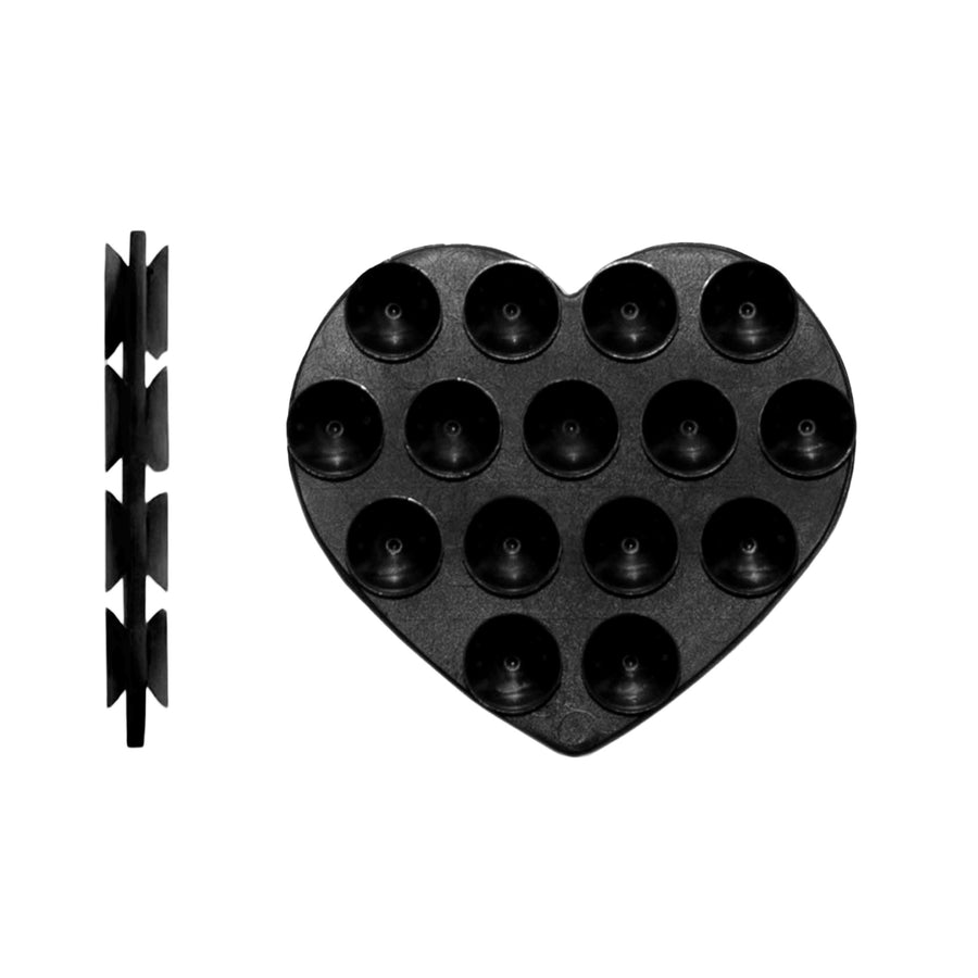 Stick On Me Heart (Double-sided) - Black