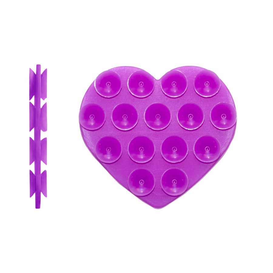 Stick On Me Heart (Double-sided) - Purple